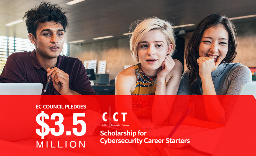 Programa de certificacion en ciberseguridad CTT de EC-Council con becas gratuitas para quienes e iniciar o hacer una carrera en Ciberseguridad